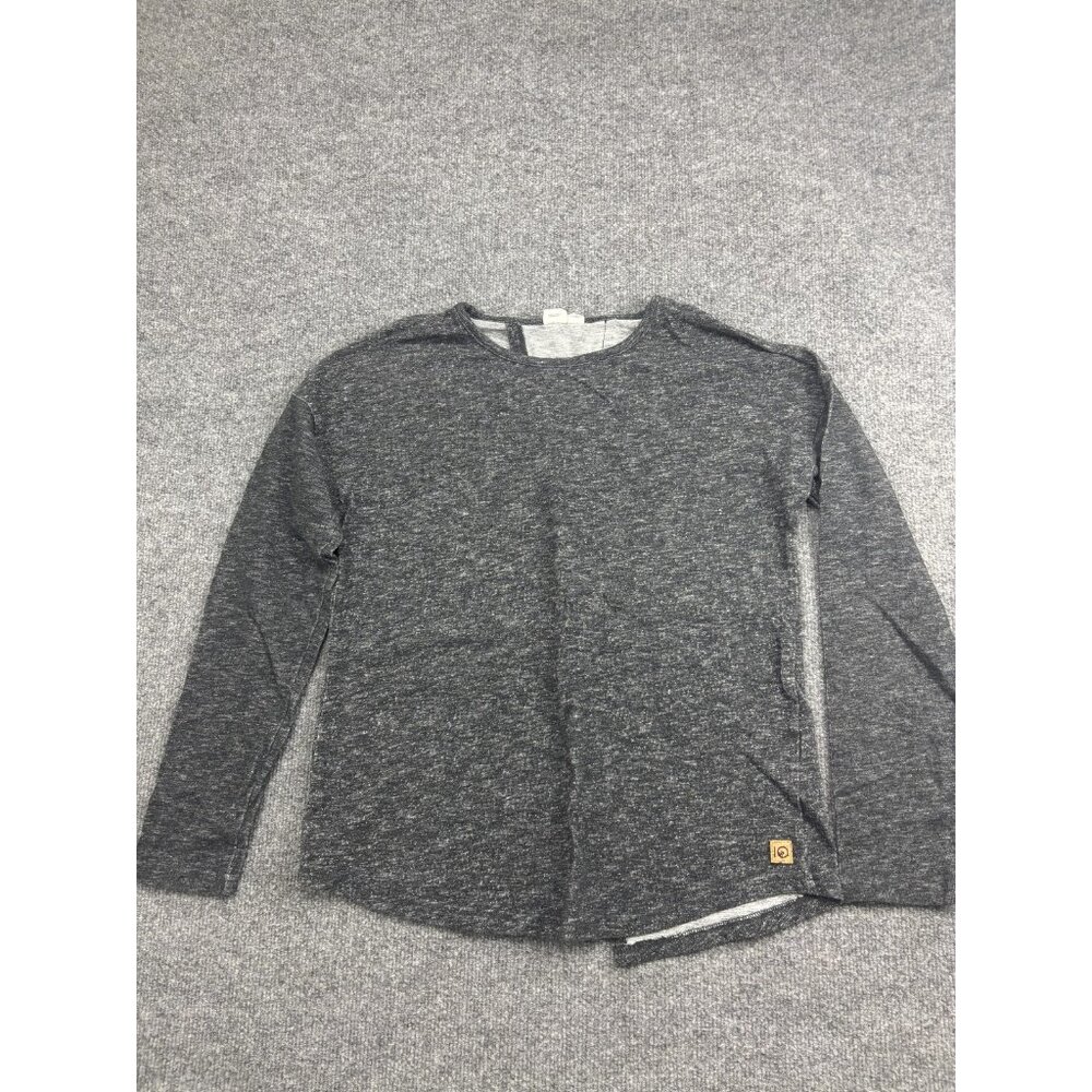 Tentree Shirt Womens Large Gray Long Sleeve Organic Cotton Recycled Crewneck Tee